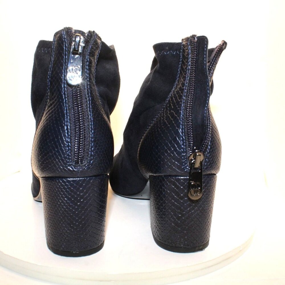 Bandolino Womens Sz 9M Stretch Ankle Boots Heels Shoes Black Leather Booties - Picture 6 of 9